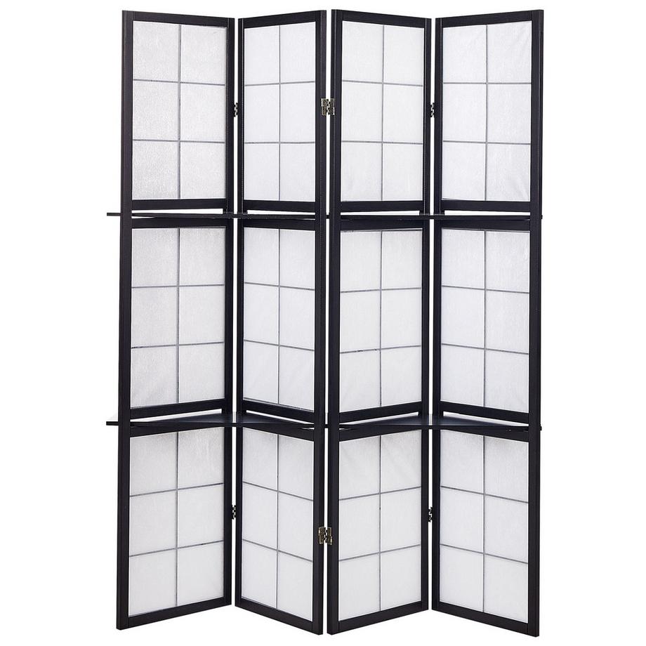 Beliani Divisorio per ambienti a 4 pannelli en Legno di pino Retrò GOMAGOI  