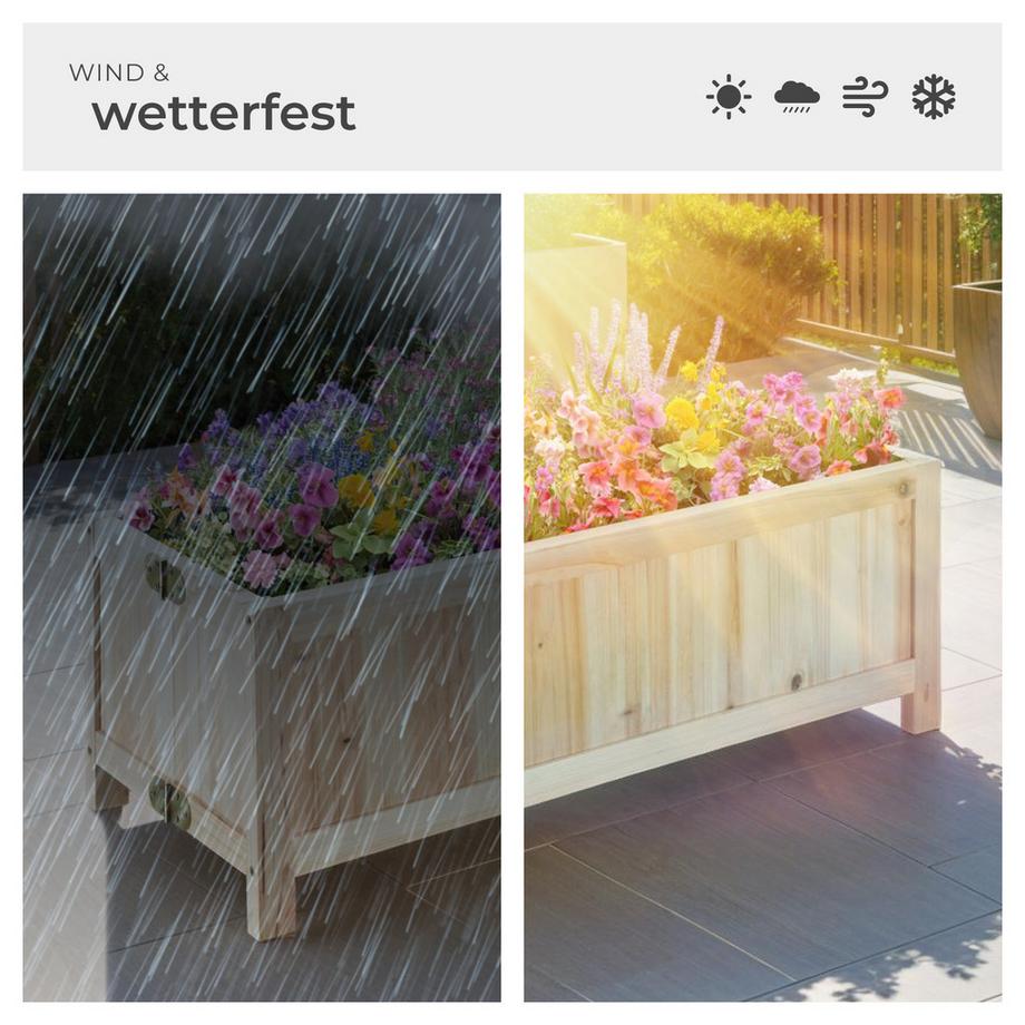 Tectake Carré potager BLOMSTER pliable  