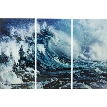 Tableau verre Triptyque Wave 160x240cm (3/set)