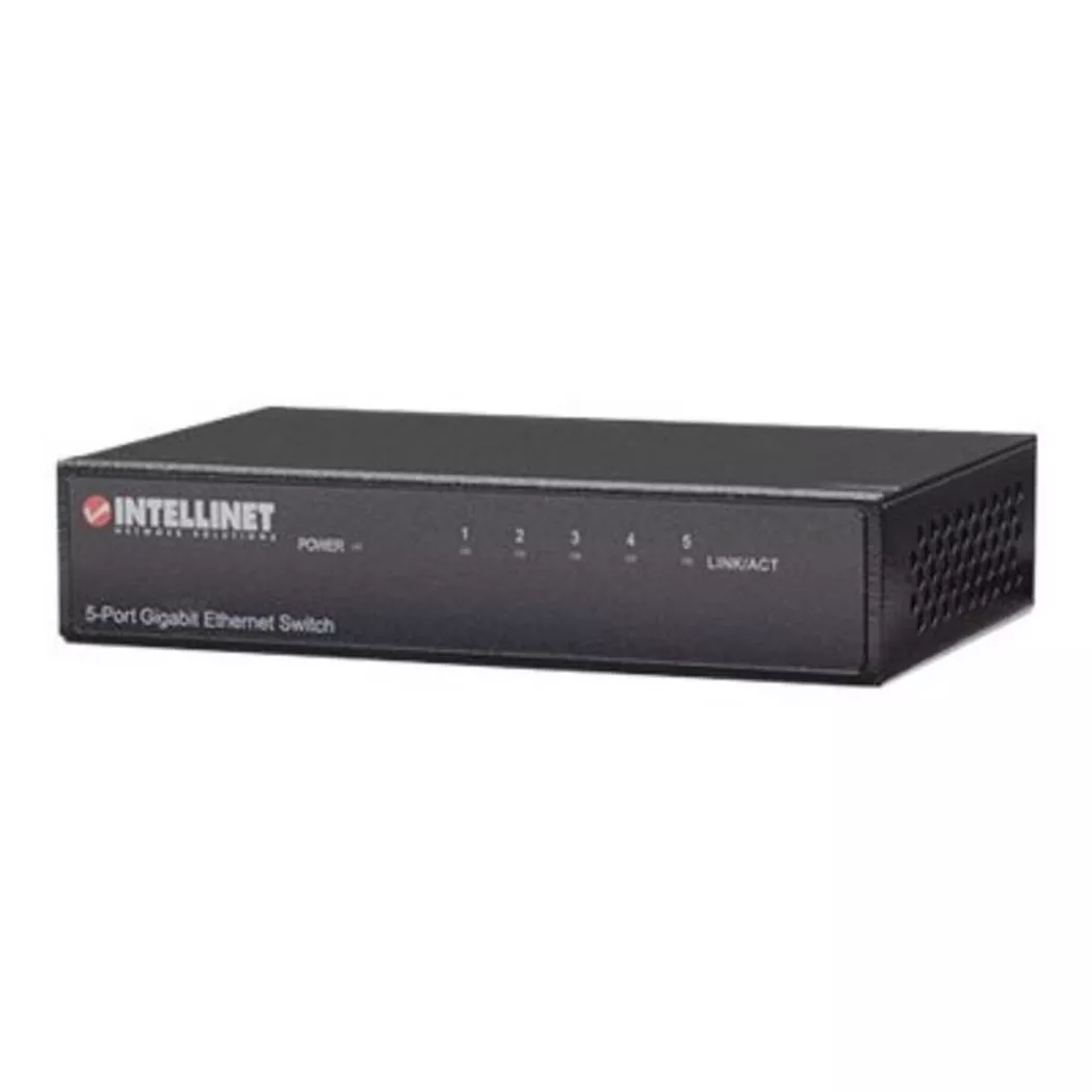 Intellinet - 5 Port Metall Gigabit Switch, Multicolor