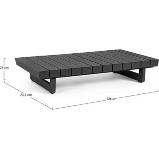 mutoni Table d'appoint de jardin Infinity anthracite 126x74  