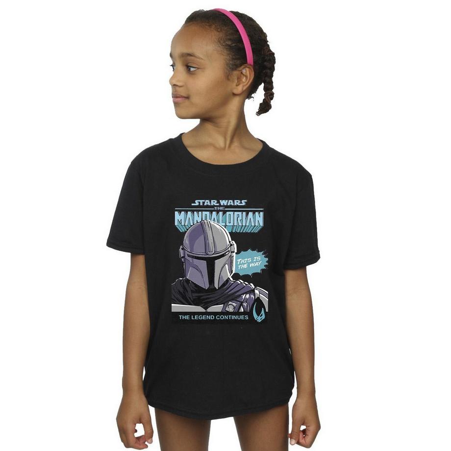 Star Wars: The Mandalorian  Maglietta Mando Copertina Fumetti Ragazze 