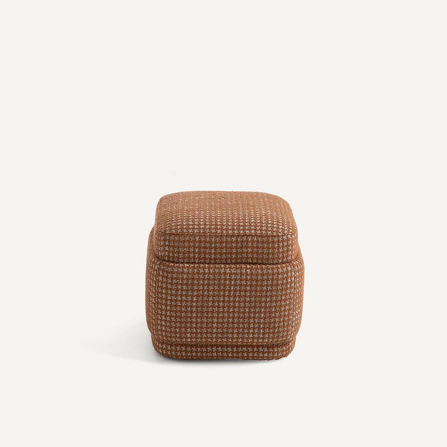 AM.PM Pouf aus Jacquard Hahnentritt  