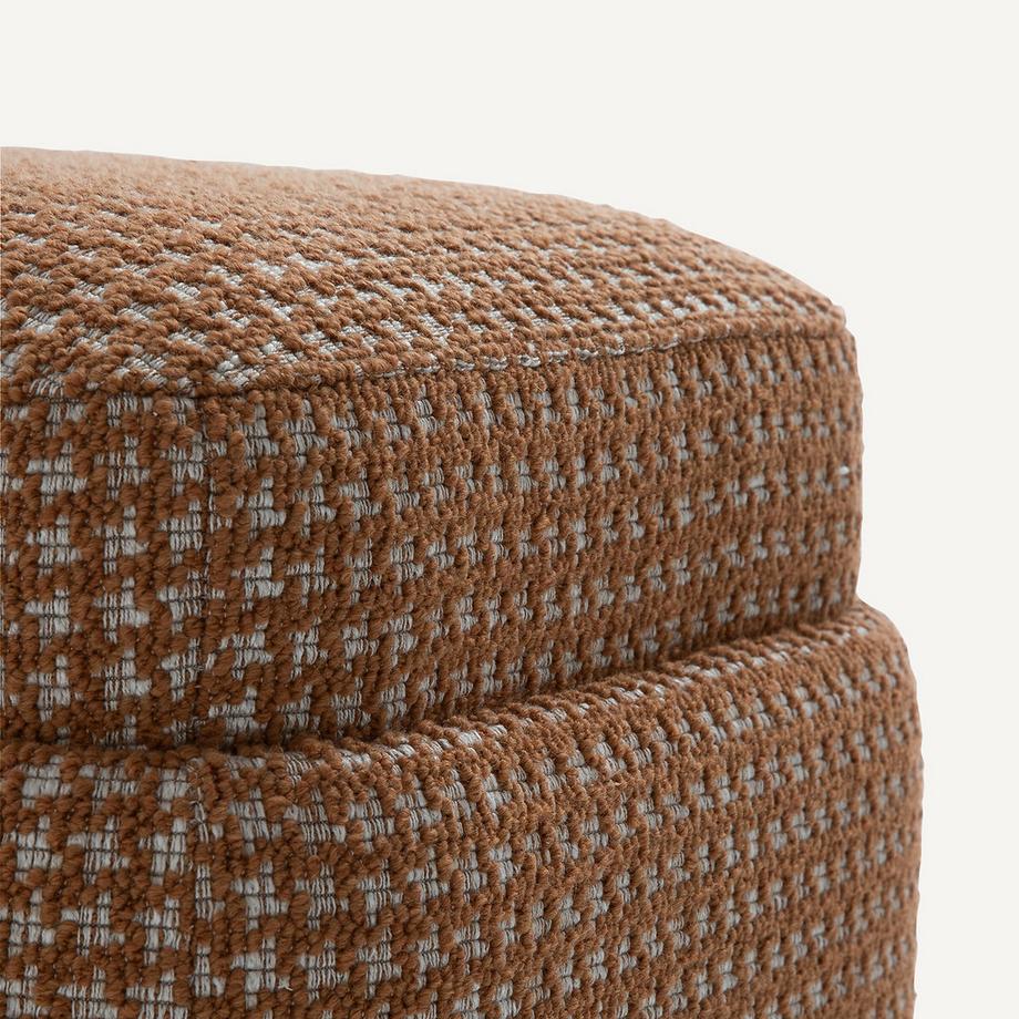 AM.PM Pouf aus Jacquard Hahnentritt  