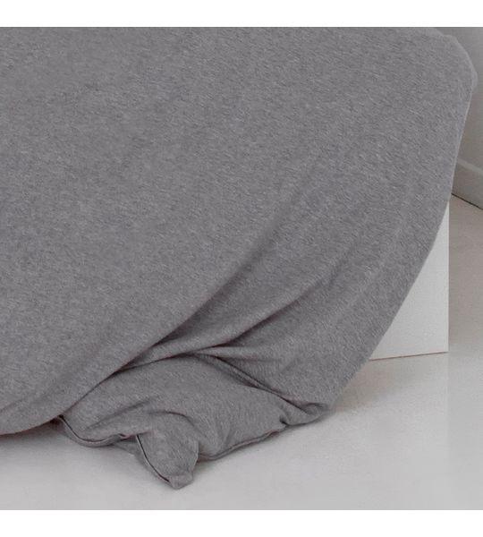 Living Home Melange Jersey Uni Set di biancheria da letto  