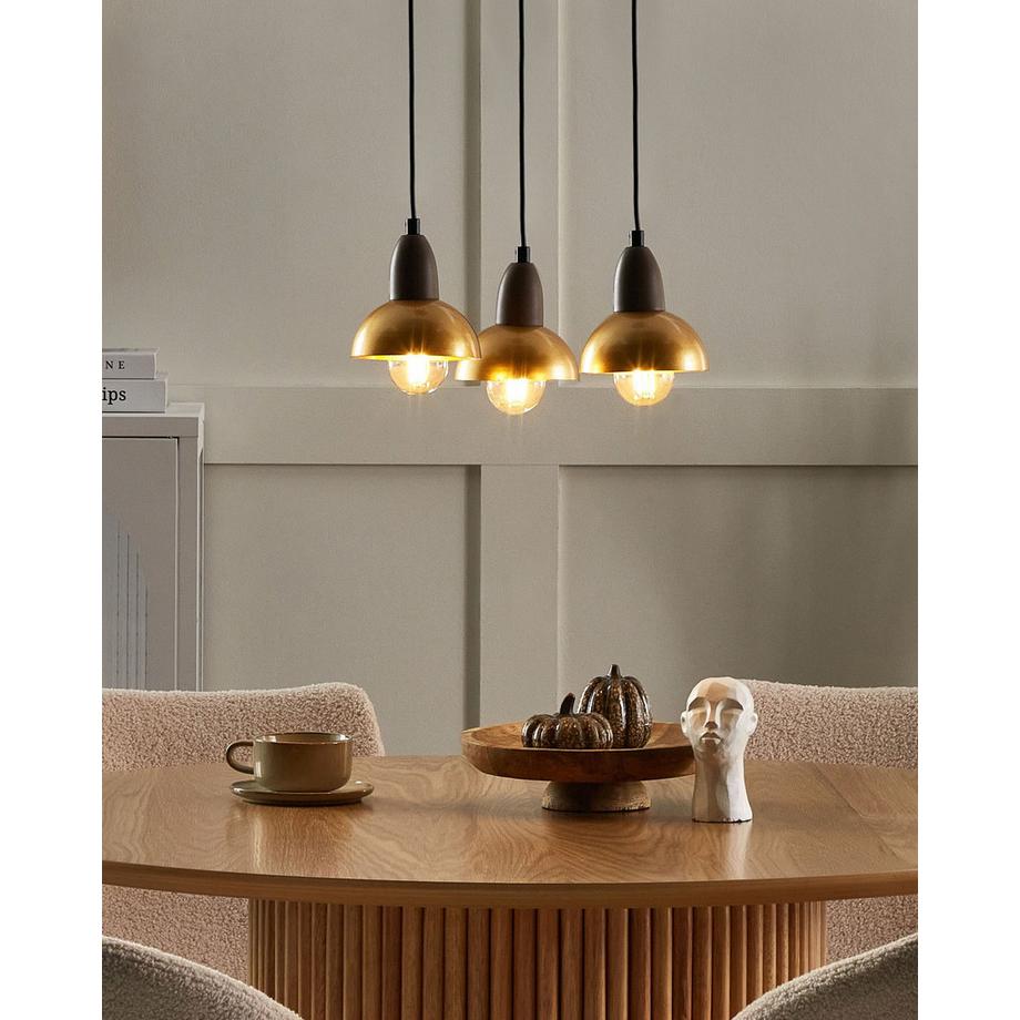 Beliani Lampe suspension en Métal  CASTALY  