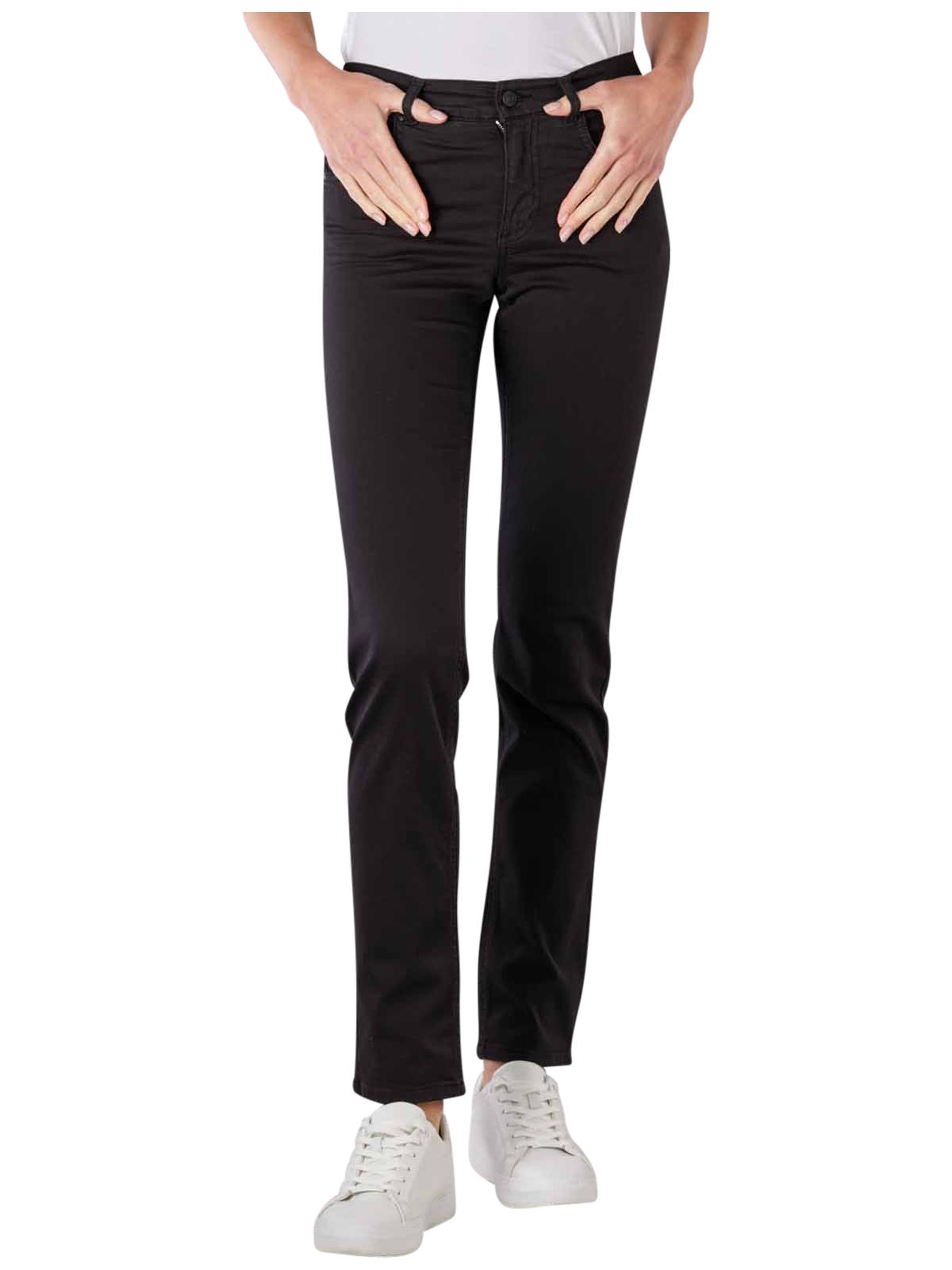 ANGELS Cici 5-Pocket Slim Fit Pantalon Satin  