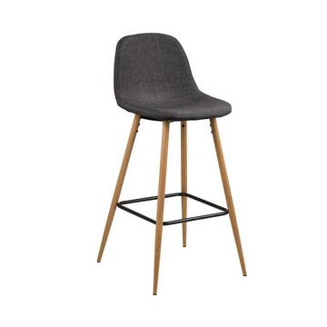 Tabouret de bar Lena gris-nature