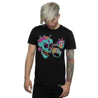 Rick And Morty Rick and Morty Augapfel Totenkopf Grafikdruck T-Shirt  