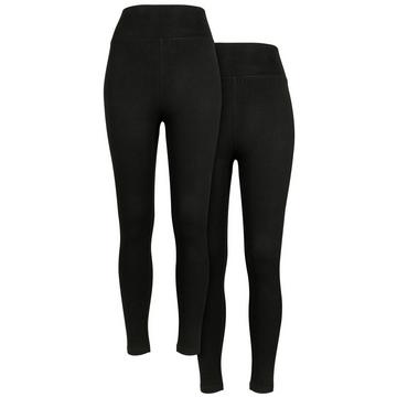 jersey-leggings mit hoher taille, (x2)