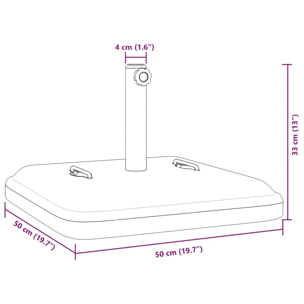 VidaXL Sonnenschirmständer polyethylen  