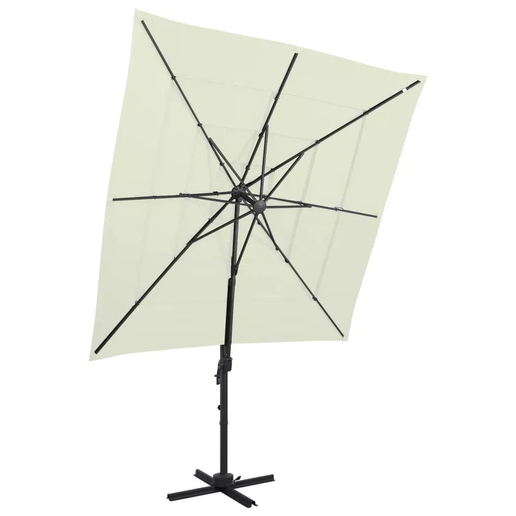 VidaXL - Sonnenschirm, One Size, Beige