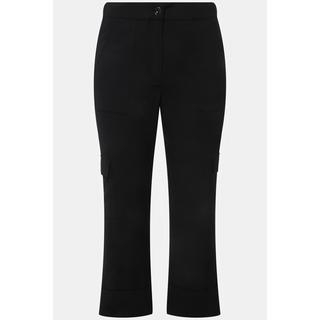 Ulla Popken  Pantalon cargo Mandy, jambes larges et taille confortable 