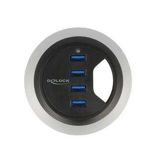 DeLock  4 Port USB 3.2 Gen 1-Hub (USB 3.0) Schwarz 