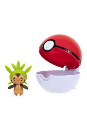 jazwares  Pokemon Clip'n'Go Poke Balls Chespin & Poke Ball 5cm 