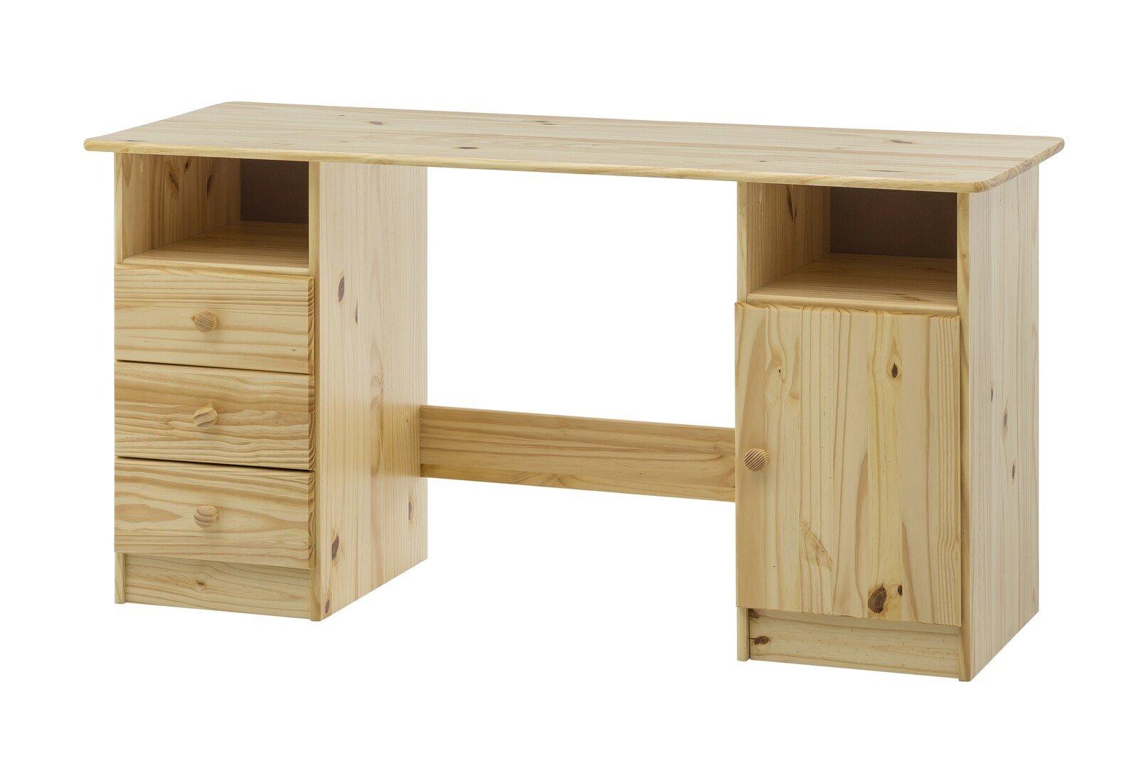 mutoni Bureau en pin massif naturel 144x54  