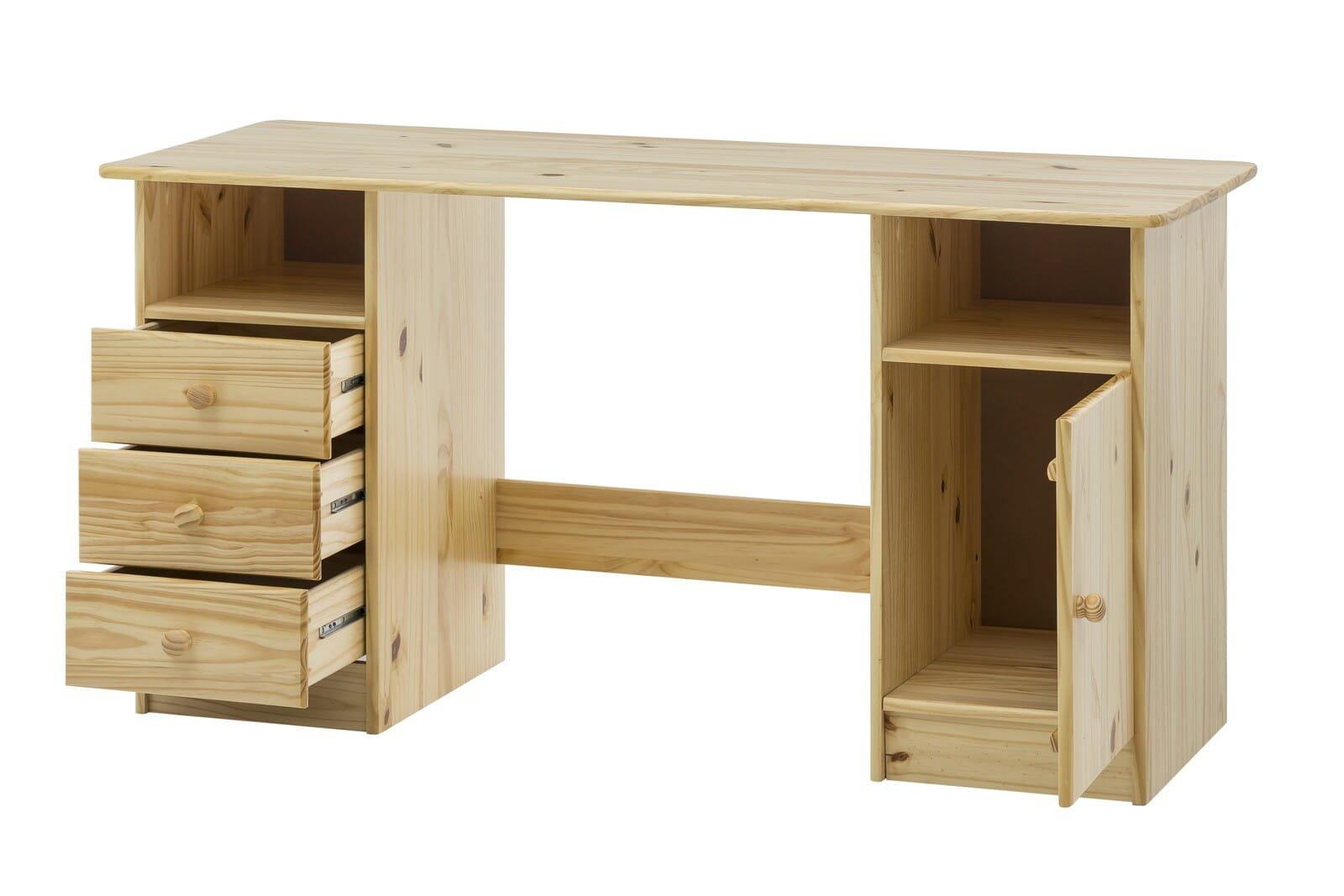 mutoni Bureau en pin massif naturel 144x54  