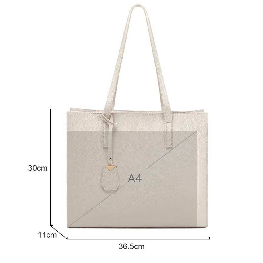 Only-bags.store Grosse Shopper Tasche mit Reissverschluss für Arbeit und Freizeit  