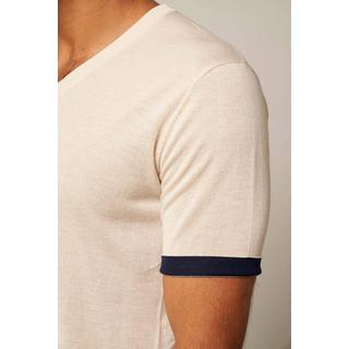 Bellemere New York  T-shirt a righe in cashmere a maniche corte 