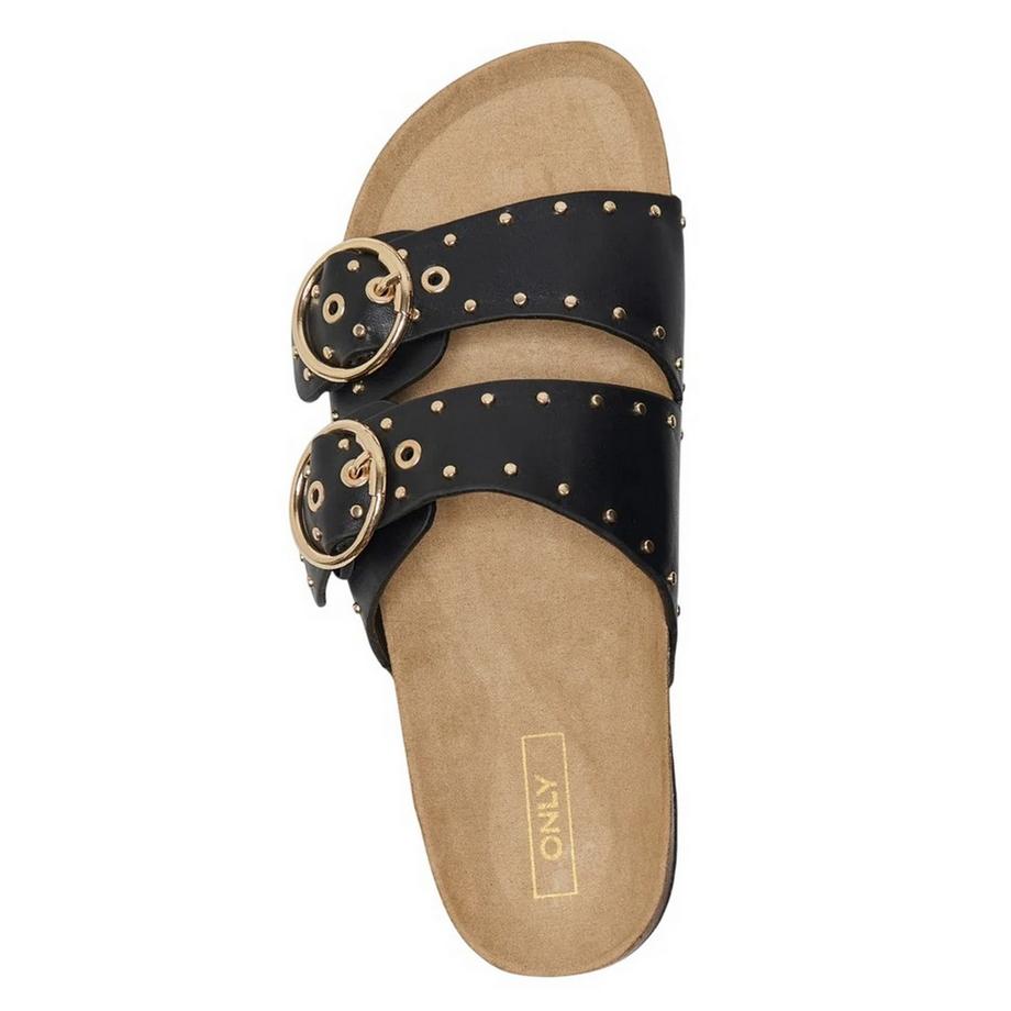 ONLY Maxi15 Beschlagene Slide Sandalen  