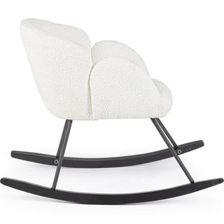 mutoni Fauteuil à bascule Sibilla blanc  