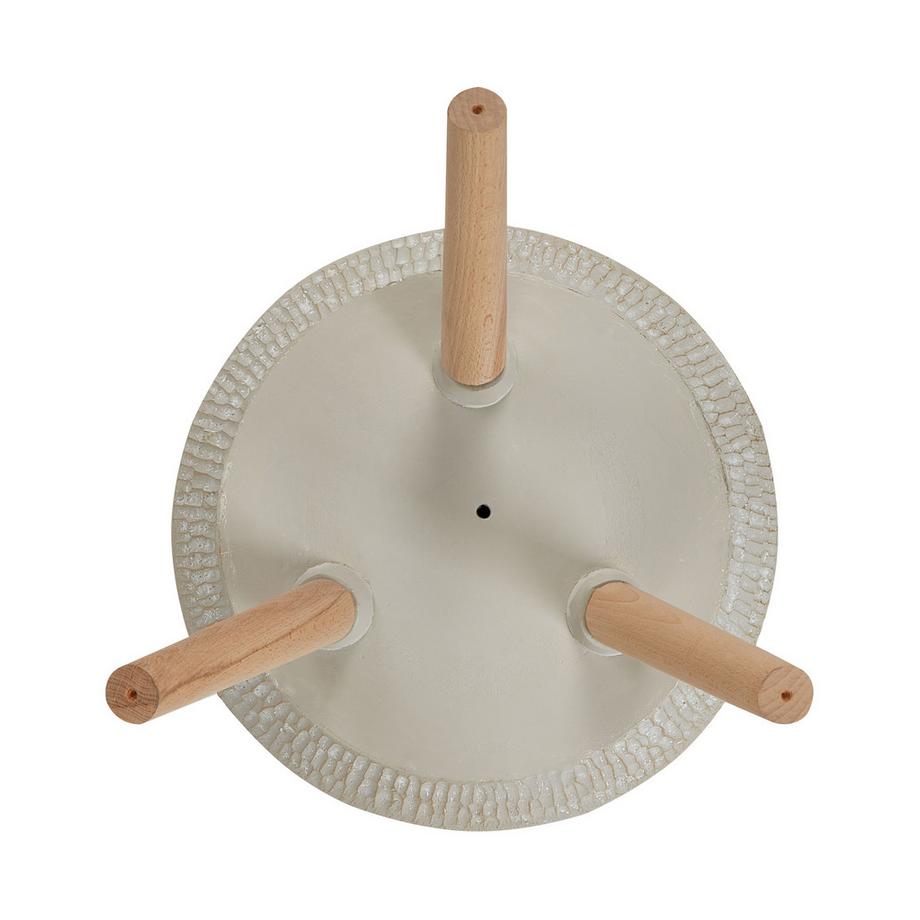 Beliani Blumentopf mit Beinen aus Lehm-Faser-Mischung Industriell ATHAEA  