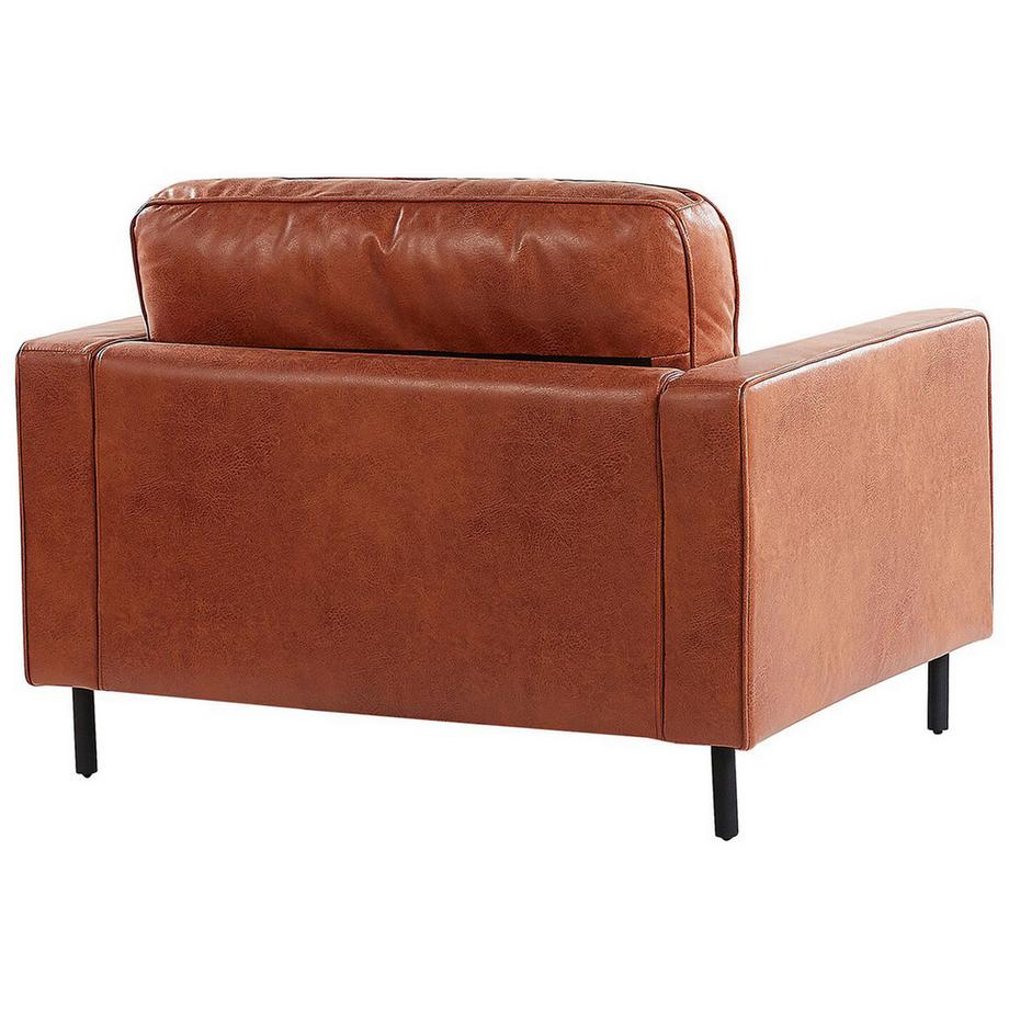 Beliani Fauteuil en Cuir PU Rétro SAVALEN  