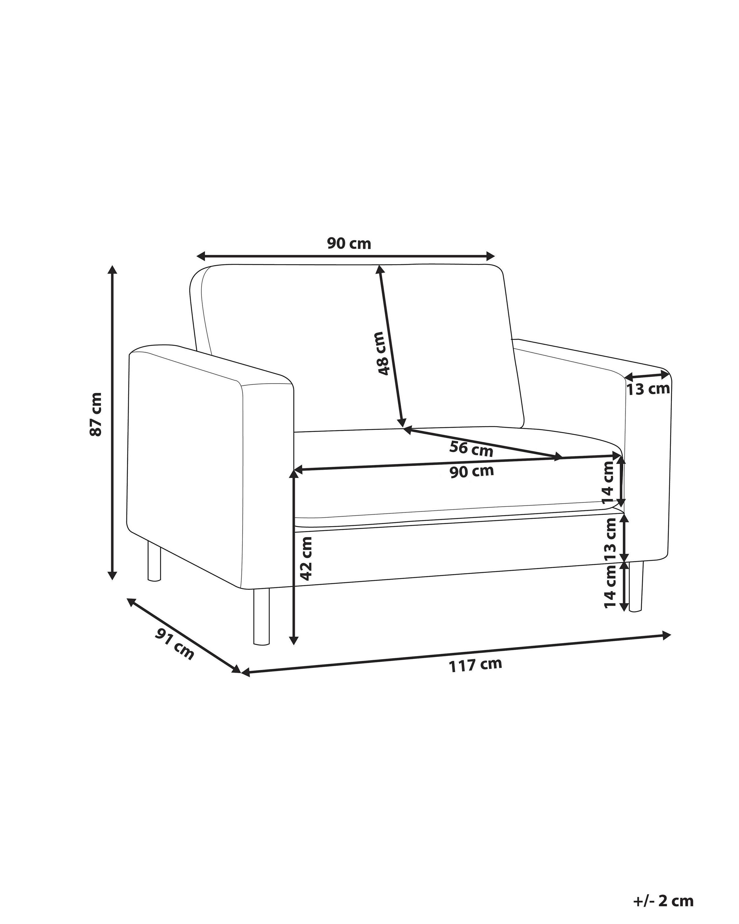 Beliani Fauteuil en Cuir PU Rétro SAVALEN  