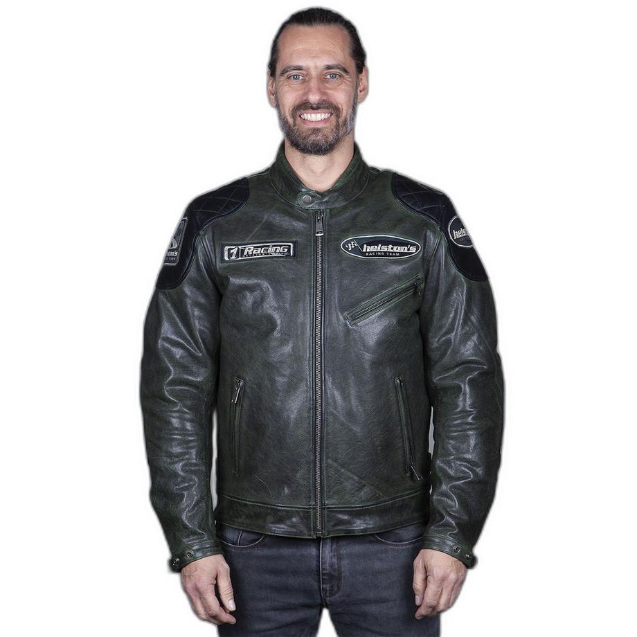 Motorrad-Lederjacke Trevor Rag