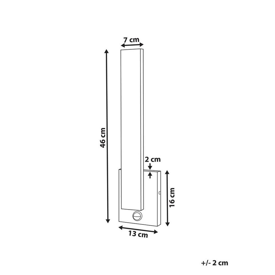 Beliani LED Aussenwandleuchte aus Eisen Modern TUMMEL  