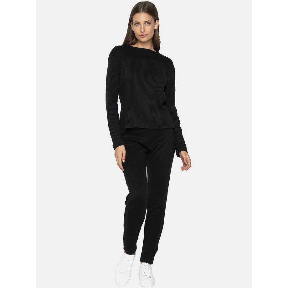 Luna Connected Geripptes Langarm-Sweatshirt  