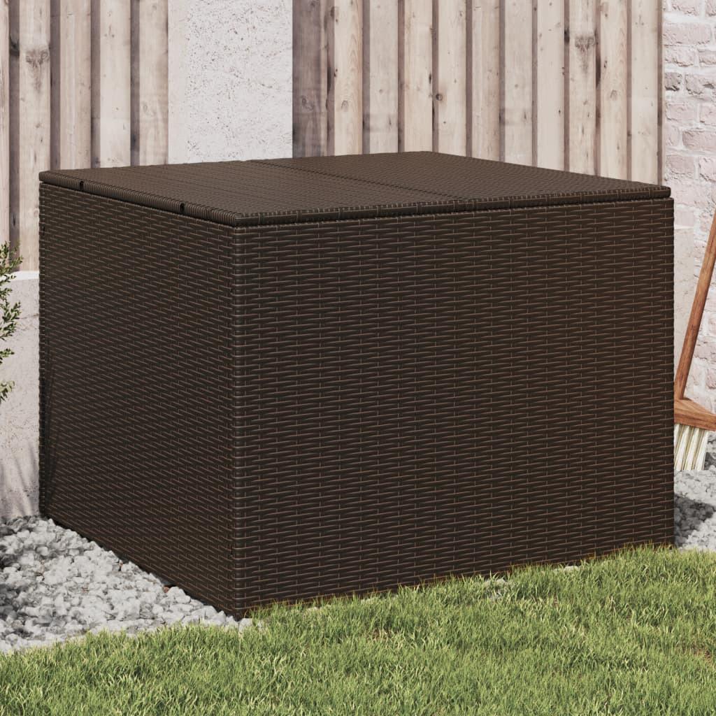 VidaXL Boîte de rangement de jardin rotin synthétique  