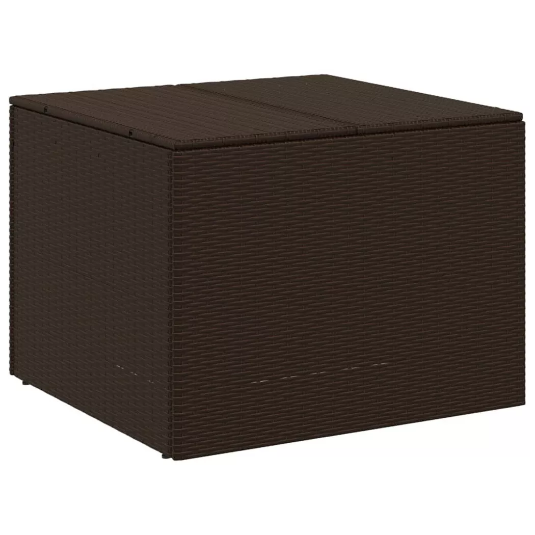 Boîte de rangement de jardin marron 291L résine tressée - Vidaxl