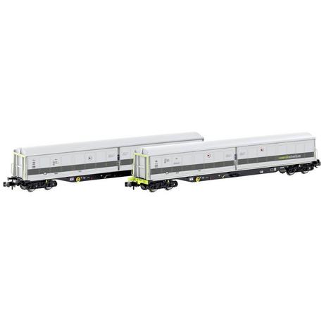 Hobbytrain  N 2er-Set Kuppelwagen Habfis der Railadventure 