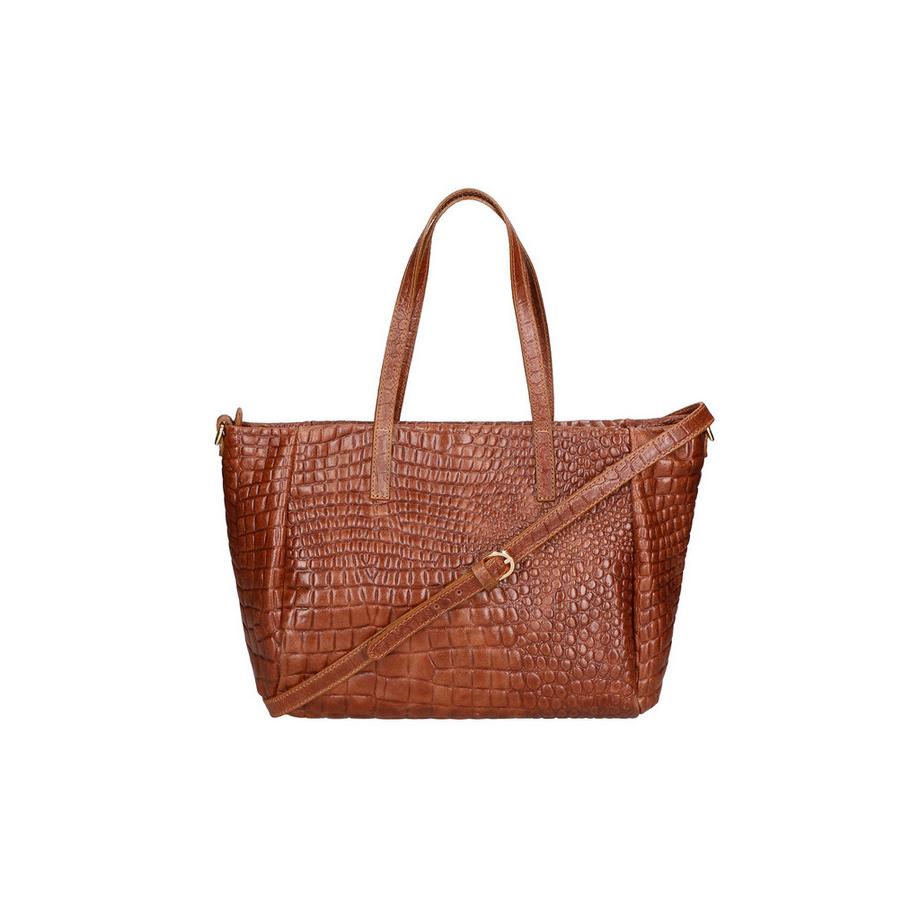 Gave Lux Sac d'épaule Cuir Gaufré Crocodile  