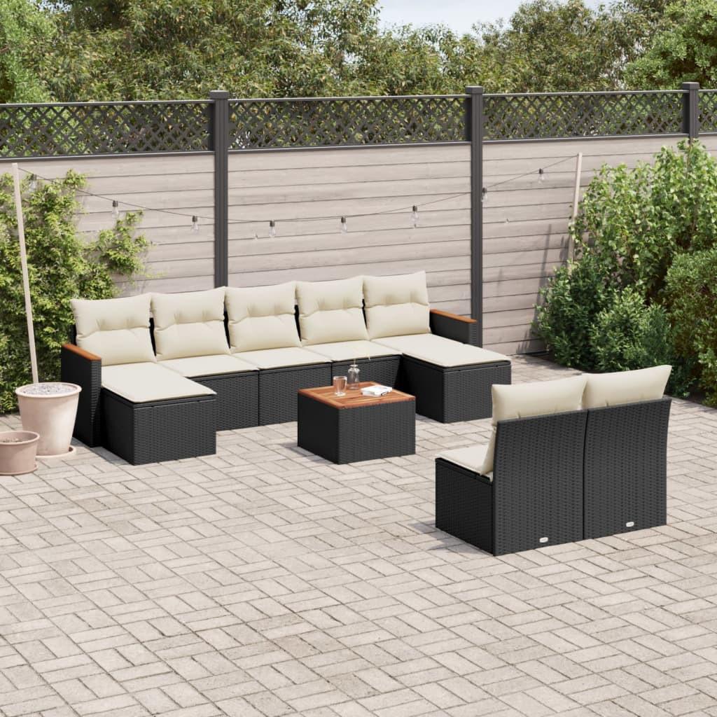 VidaXL set divano da giardino Polirattan  