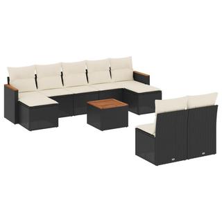 VidaXL set divano da giardino Polirattan  