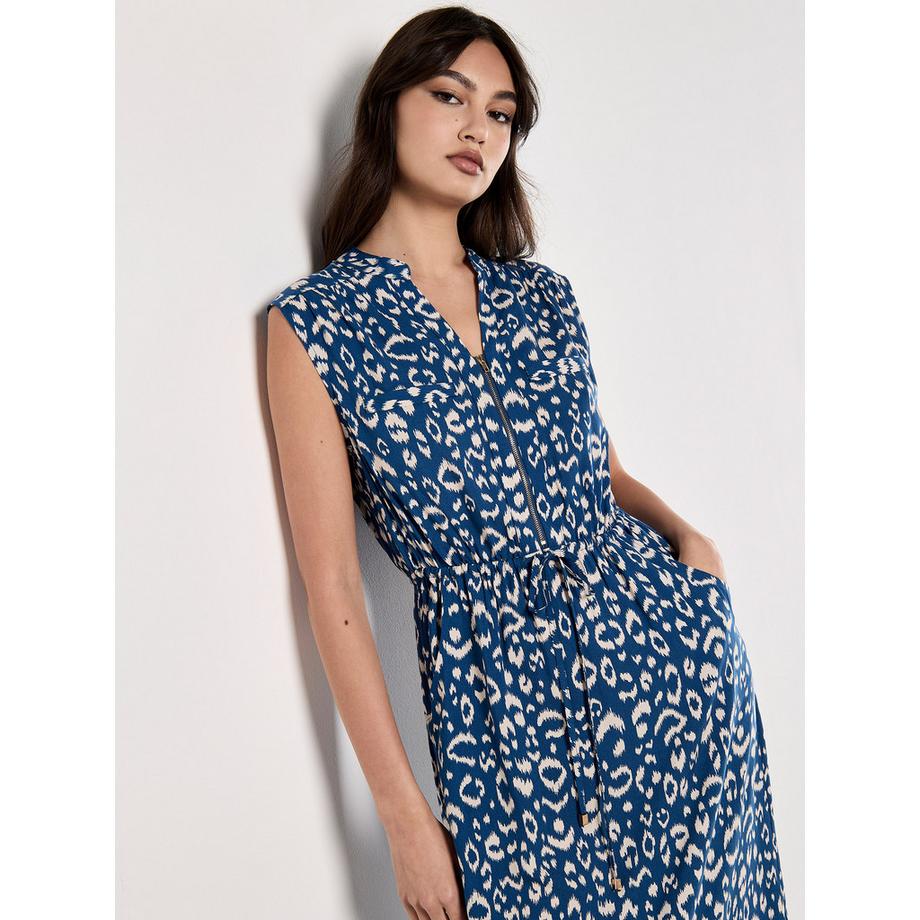 APRICOT Midi-Kleid Animal-Print  