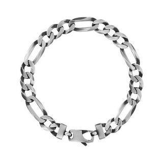 ALBERT M.  Bracelet en argent de la chaîne Figaro 