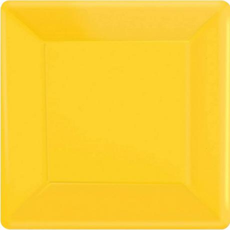 amscan Quadratisch WegwerfTeller, Papier 20erPack  