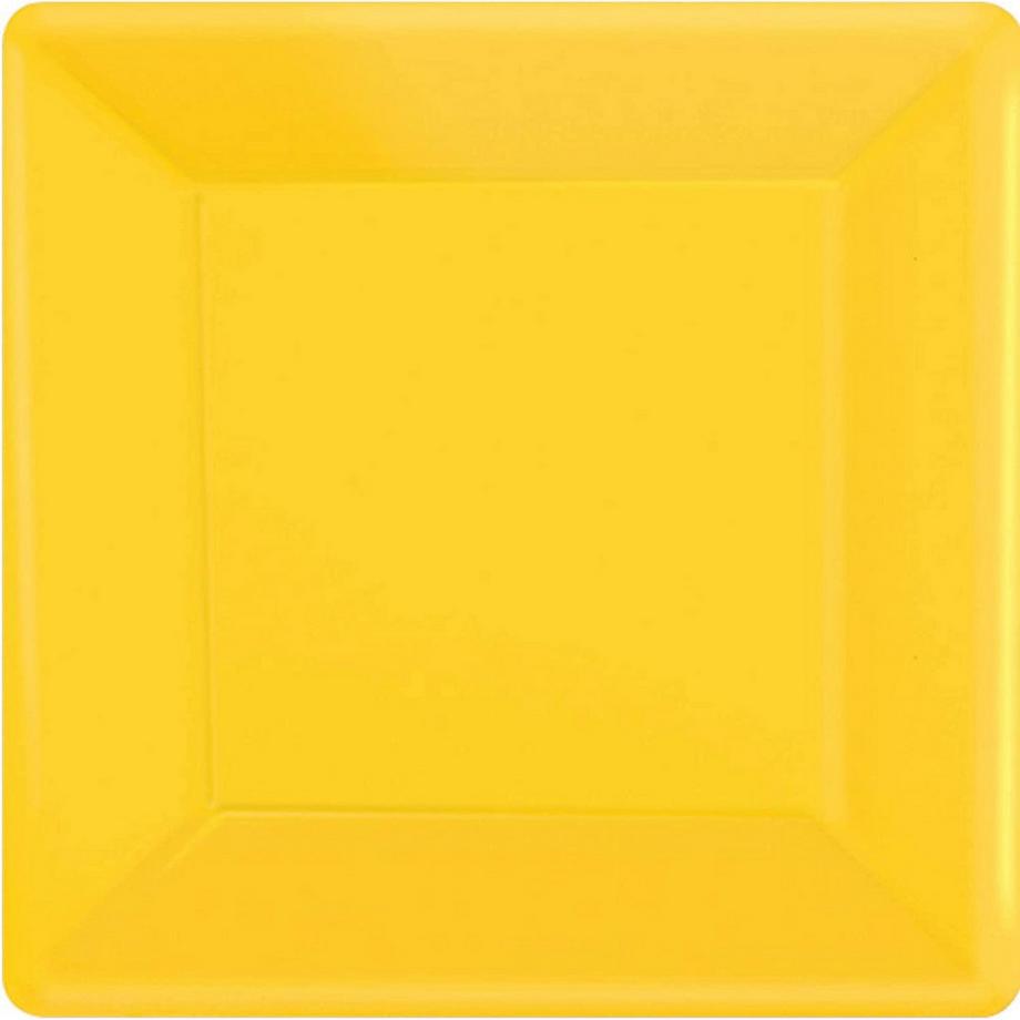 Quadratisch WegwerfTeller, Papier 20erPack