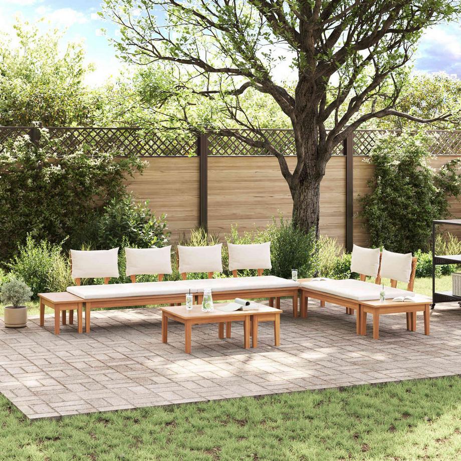 VidaXL Divano da giardino Legno massello di teak  