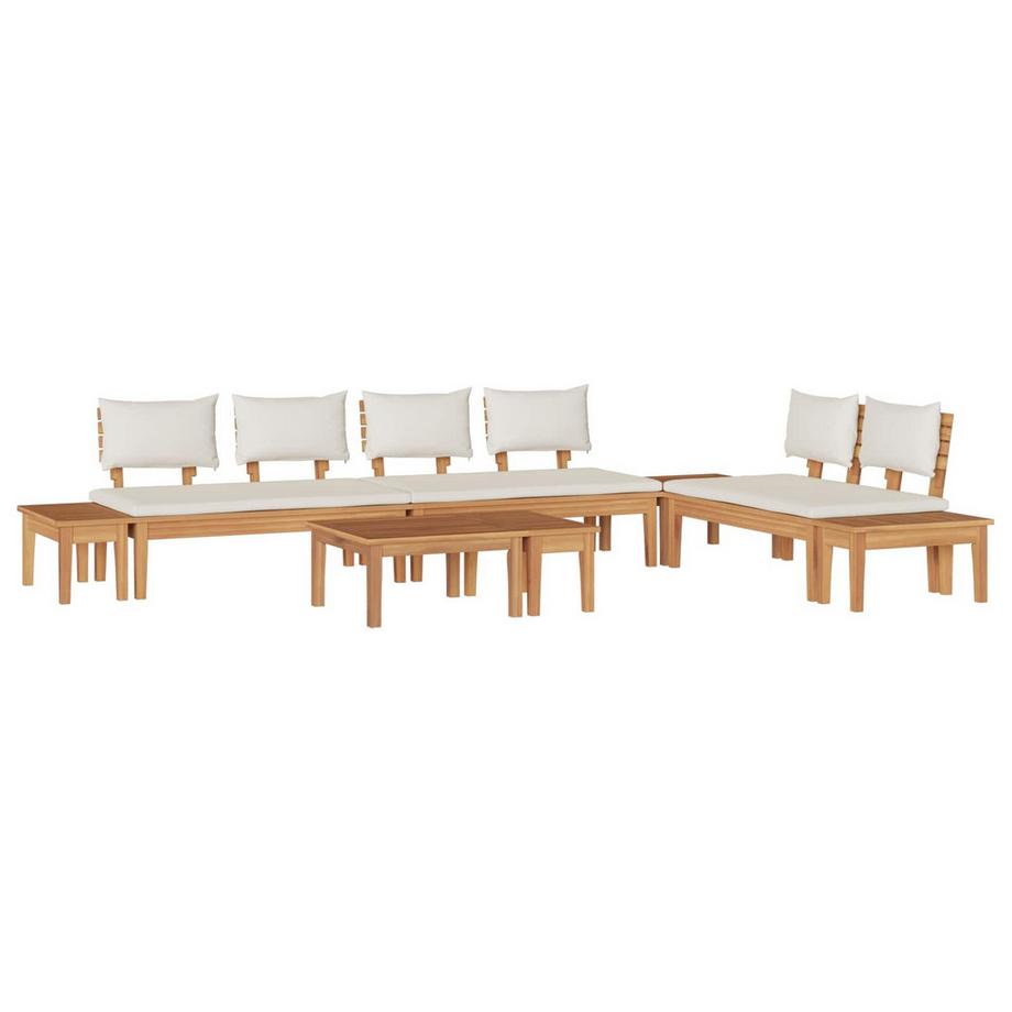 Divano da giardino Legno massello di teak