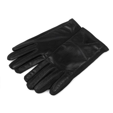 Diademita  Handschuhe für Herren und Damen mit Öko-Leder verziert mit Touch, unisex mit Touchfunktion am Zeigefinger 