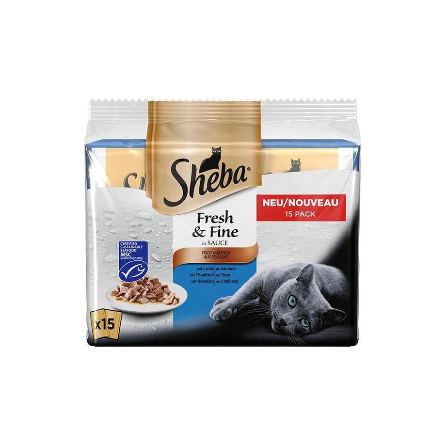 SHEBA  Fresh&Fine poisson 15x50g 