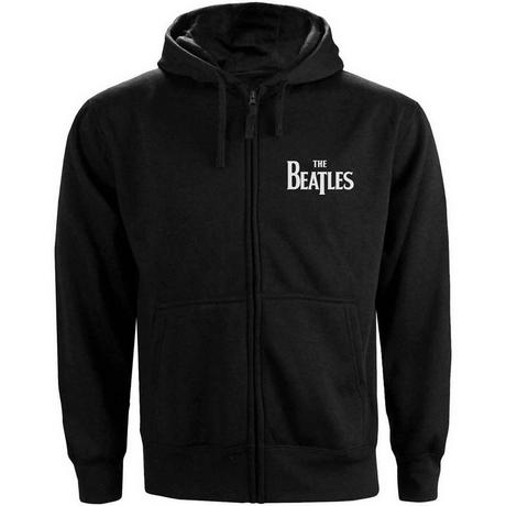 The Beatles Drop-T Logo Felpa con Cappuccio Full Zip  