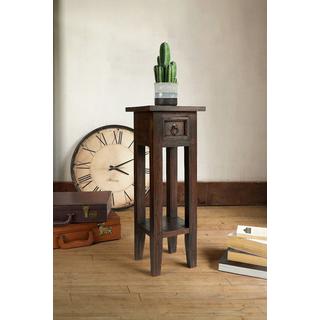 mutoni Table d'appoint Padea marron acajou  