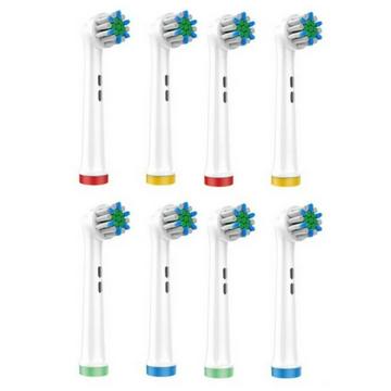 Brossettes de rechange à poils extra fins compatibles avec Oral-B pack de 8