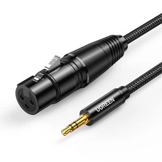 UGREEN  Ugreen 3,5 mm Mini-Klinkenstecker (männlich) auf XLR (weiblich) Audiokabel, 1 m – Schwarz 