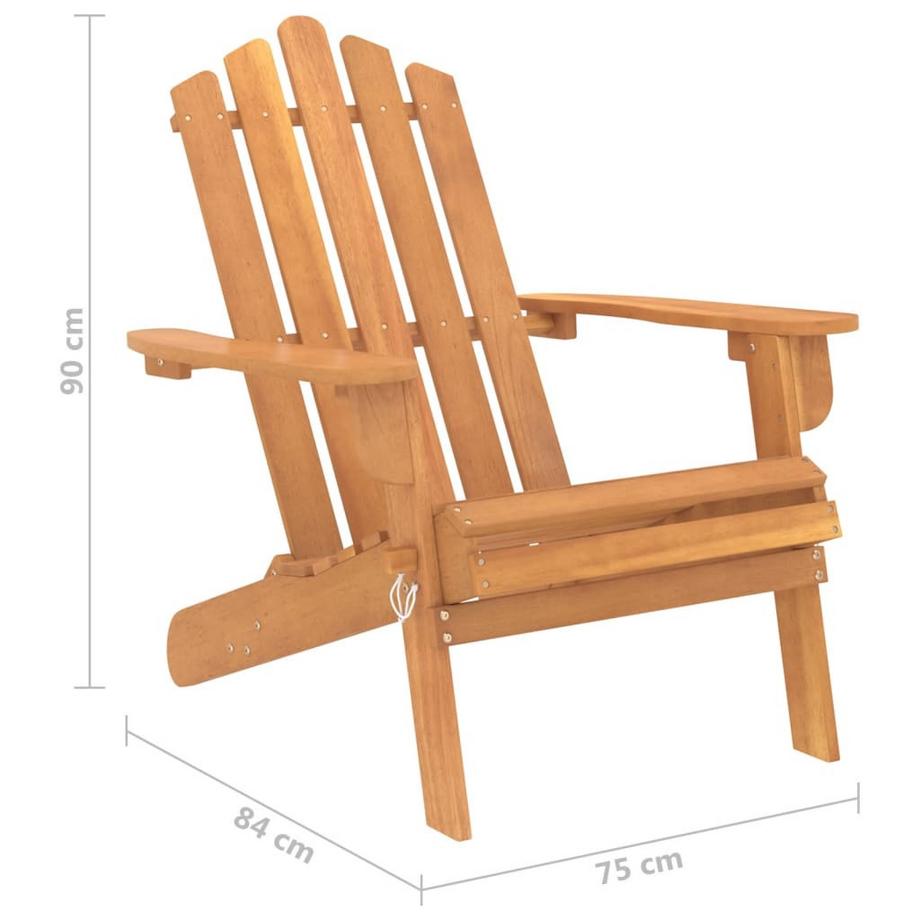 VidaXL Gartenstuhl akazienholz  